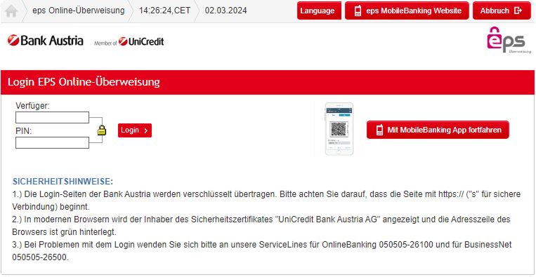 bankaustria eps